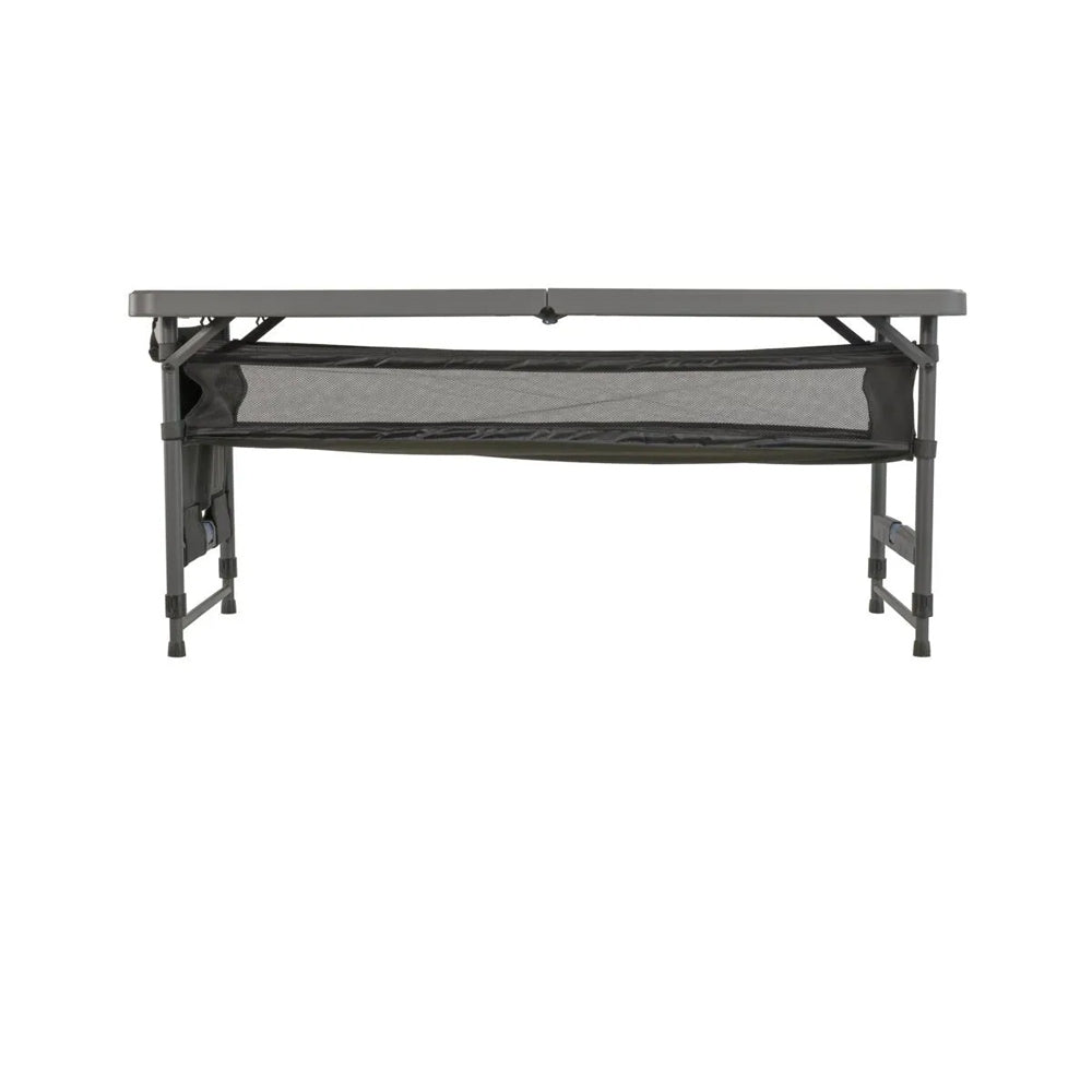 Quest 122cm Portable Camp Table Outdoor Camping Desk w/ Storage Organiser Grey — image 4