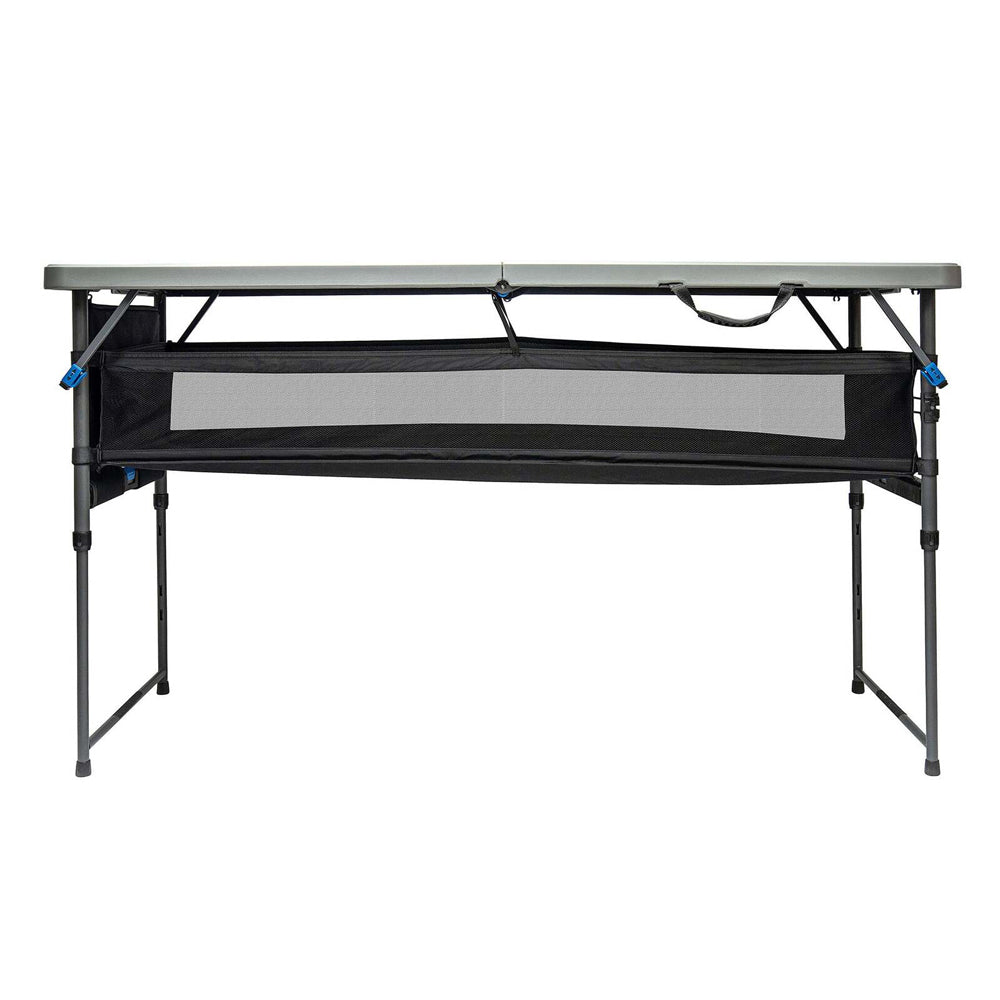 Quest Outdoors Camp Table 5 w/ Storage Organiser Camping Furniture 153x65cm — image 3