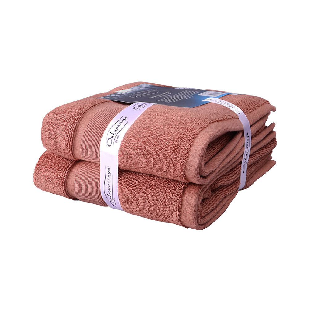Onkaparinga Ultimate Alanya Turkish Cotton Bath Mat/Towel 850Gsm Highly Absorbant Clay (2 Pack) — image 2