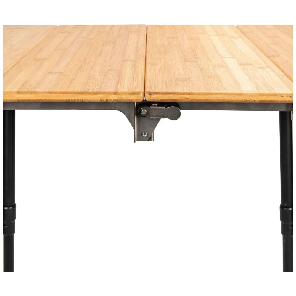 Quest Outdoors 70cm Small Bamboo Camp Table Adjustable Folding w/Bottleopener — image 6