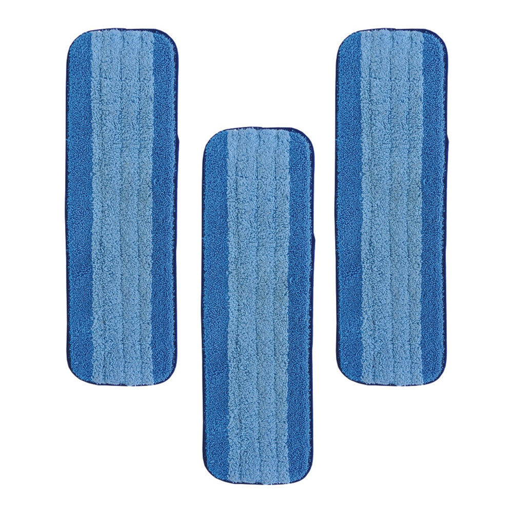 Bona Tripple Cleaning Fast Drying Microfibre Floor Pads/Cloths For Bona Mop (3 Pieces)