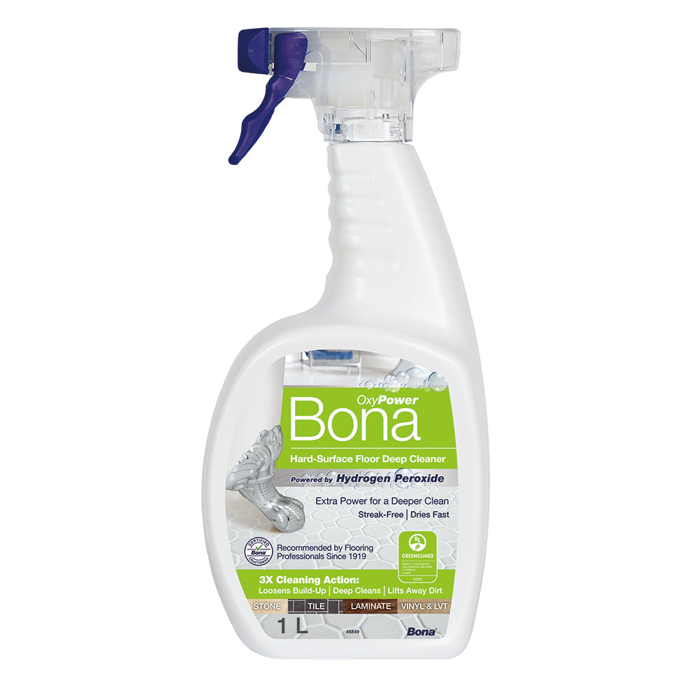 Bona 1L Hard Floor/Laminate/Tile Deep Surface Clean Spray w/Hydrogen Peroxide (2 Pack) — image 2