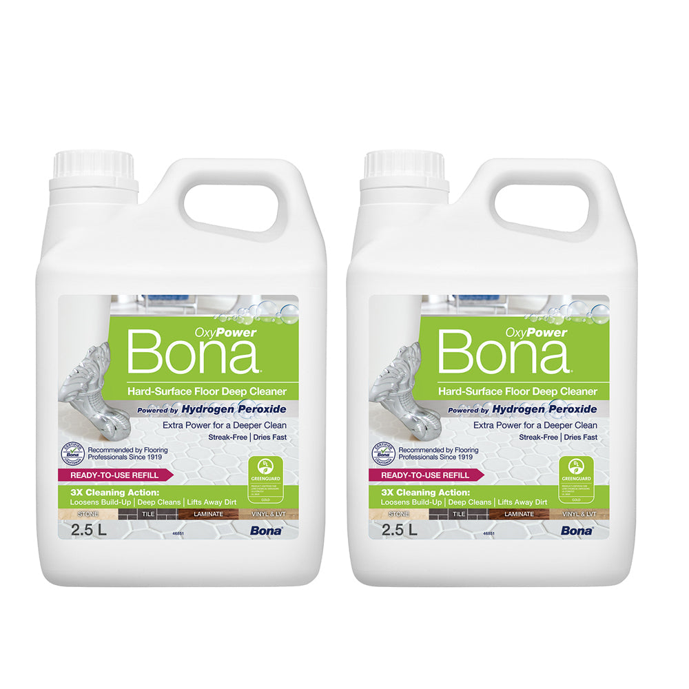 Bona 2.5L Deep Cleaner Refill for Hard Surface (2 Pack)