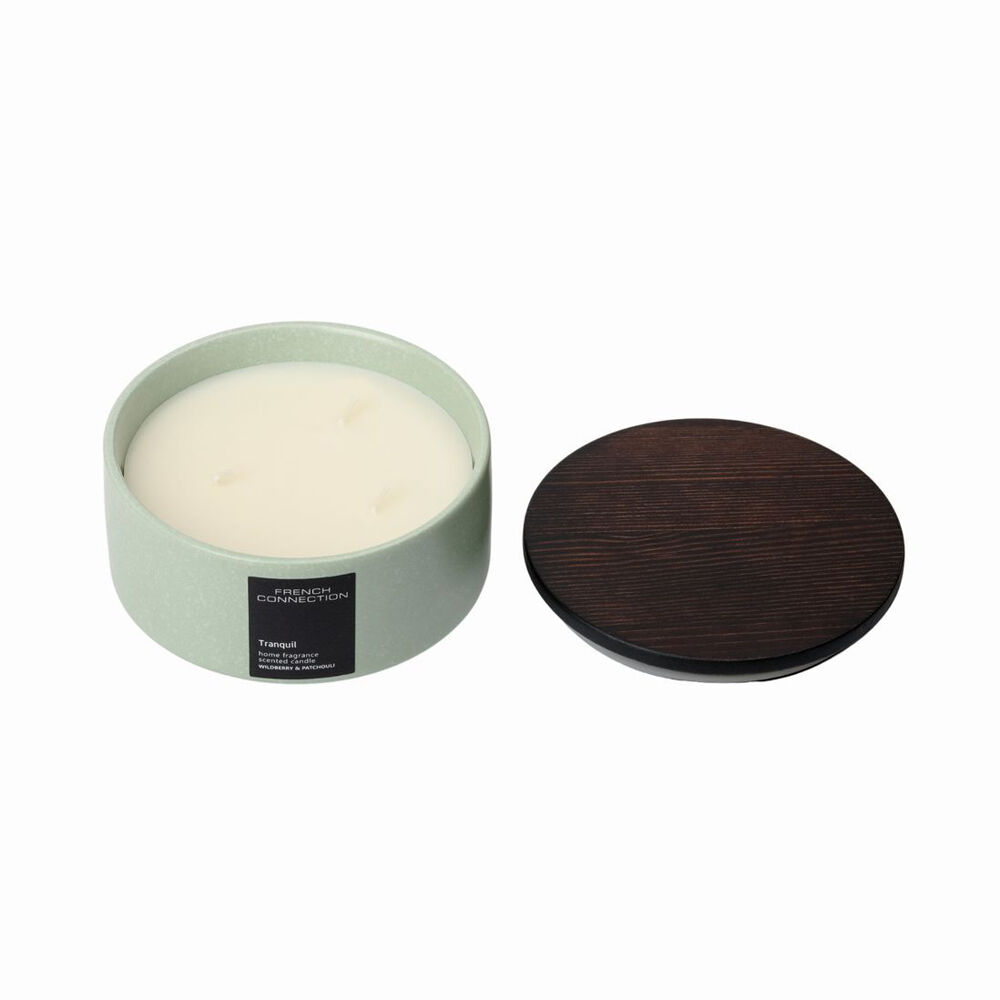 French Connection 396g Tranquil Wildberry & Patchouli 3 Wick Large Candle — image 2