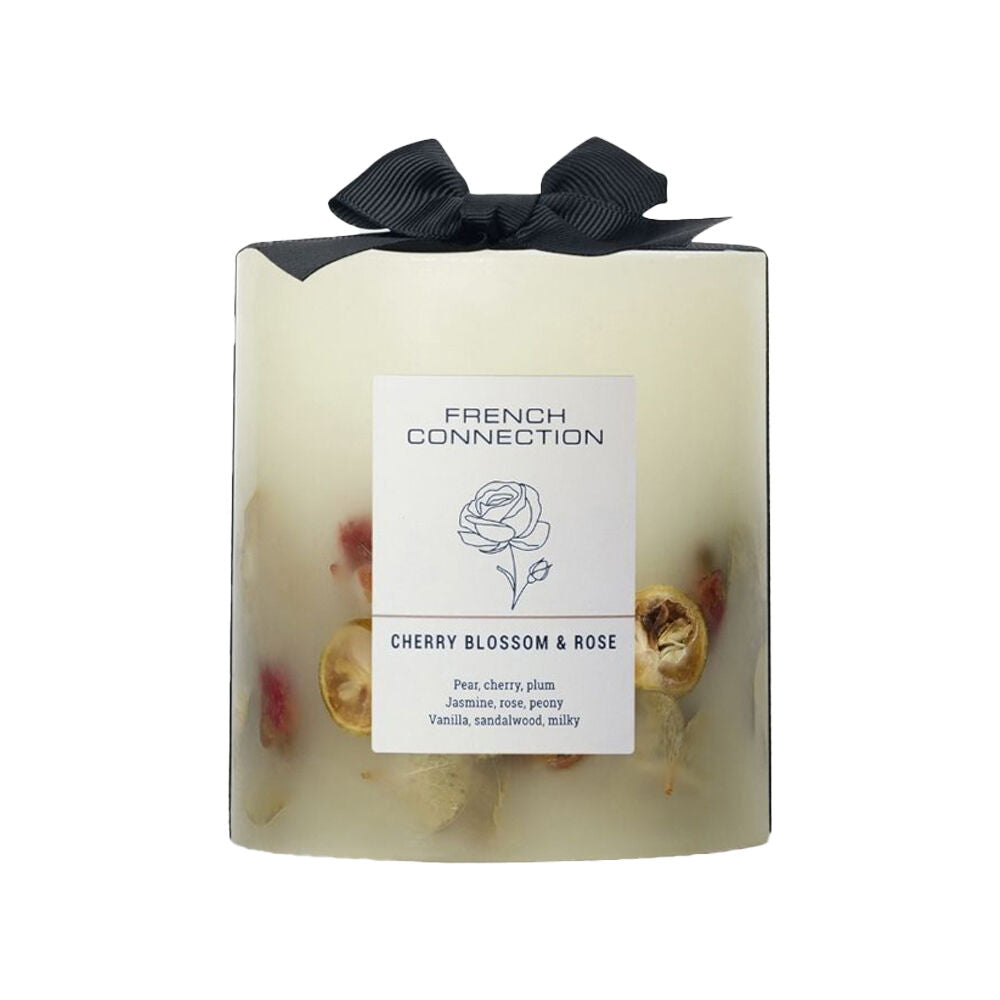 French Connection 660g Cherry Blossom & Rose Botanical 1 Wick Medium Candle
