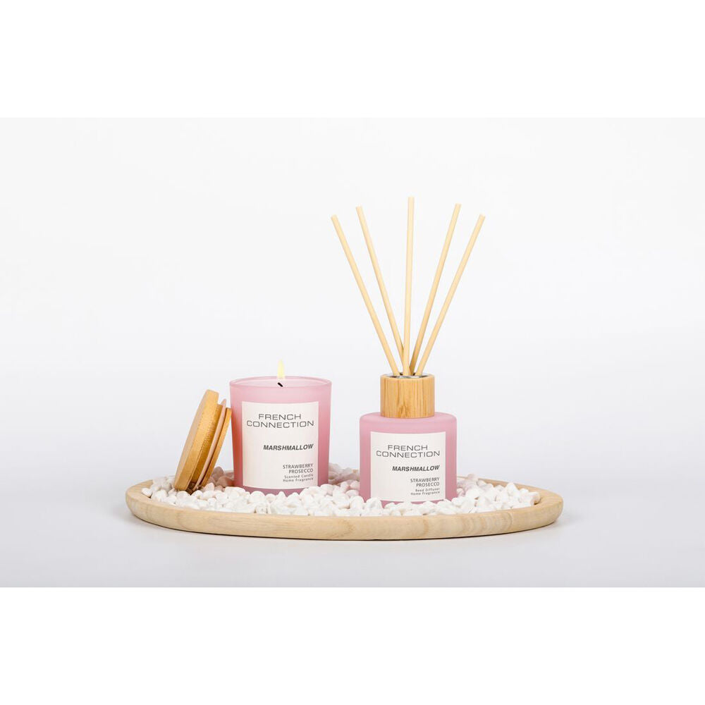 French Connection Marshmallow Strawberry Prosecco Gift Set w/ Pebbles & Plate — image 3