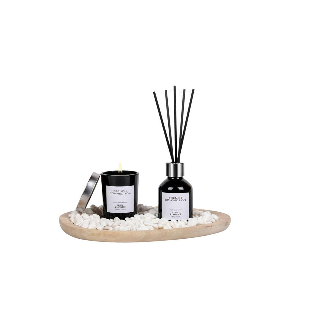 French Connection Lemon & Lavender Ultimate Gift Set w/ Pebbles Plate — image 3