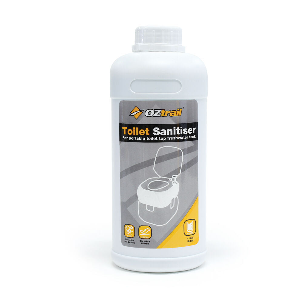 Oztrail Portable Toilet Top Tank Camping Caravanning Deodorizer Sanitiser 1L