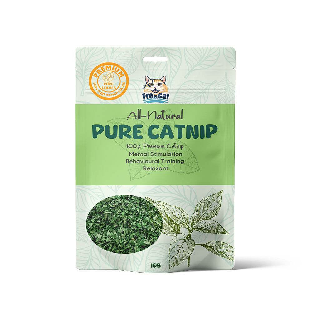Freecat Sealed Premium All Natural 100% Pure Catnip Pet Cat Food Treats 15g (3 Pack) — image 2