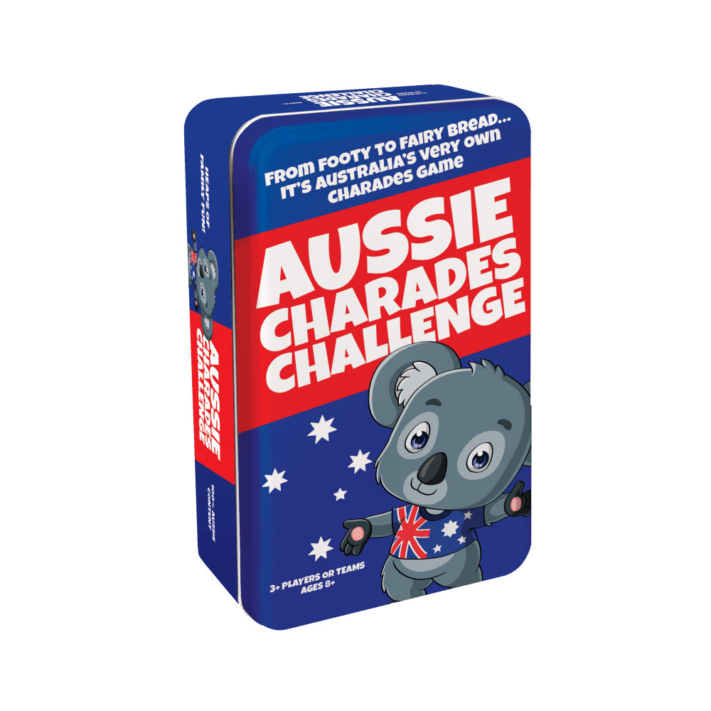 University Games Aussie Charades Challenge Tin Kids Interactive Fun Toy 8+