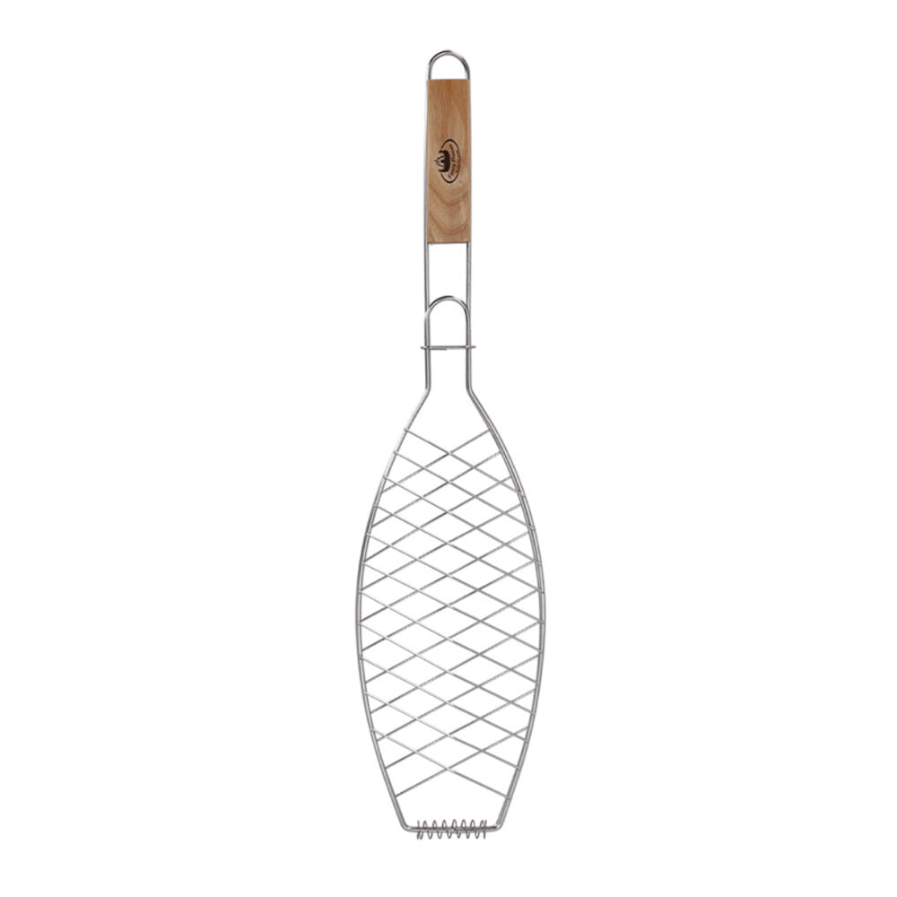 Esschert Design BBQ Fish Grilling Holder Stainless Steel Cooking Utensil SLV