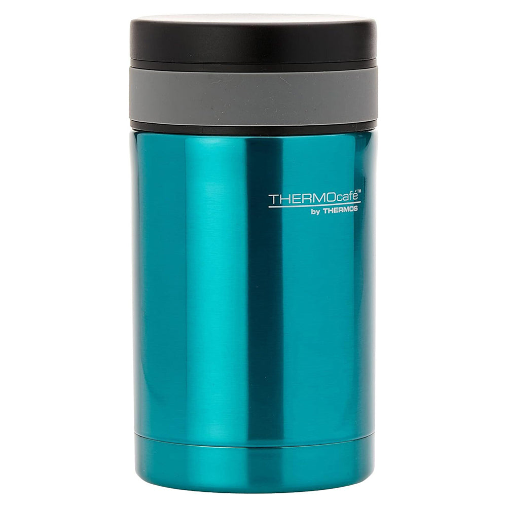 Thermocafe Vacuum Insulated Stainless Steel Durable Food Jar w/Spoon Teal 500ml