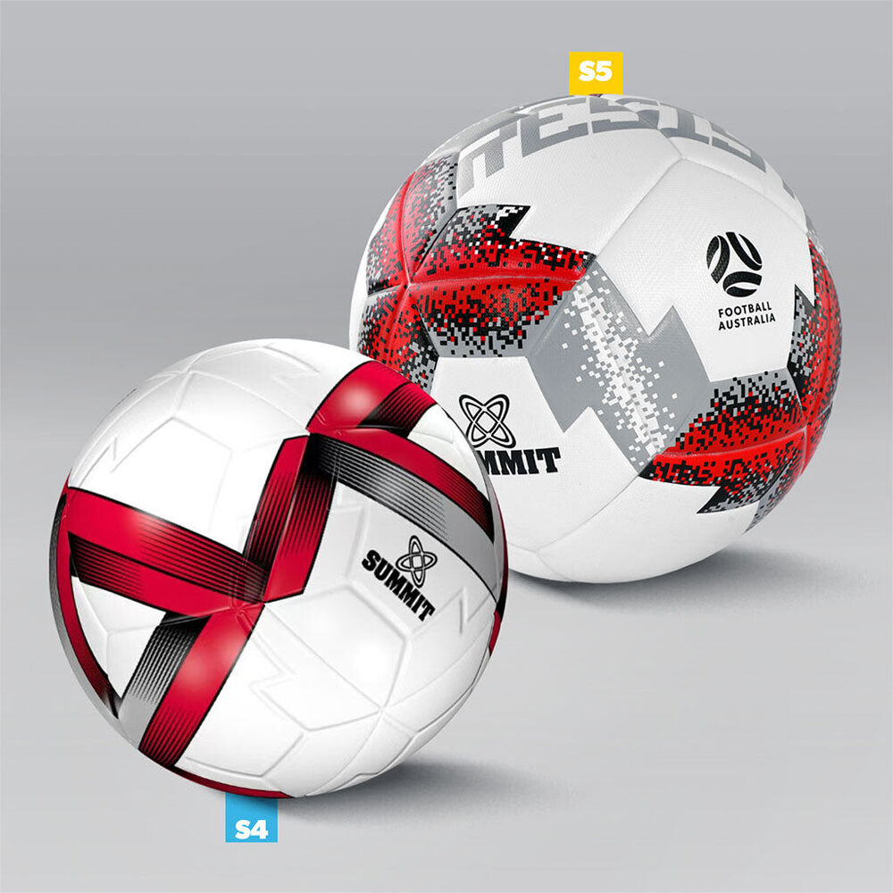 Football Australia Summit Resist Durable Football Soccer Ball Size 5 Red — image 5