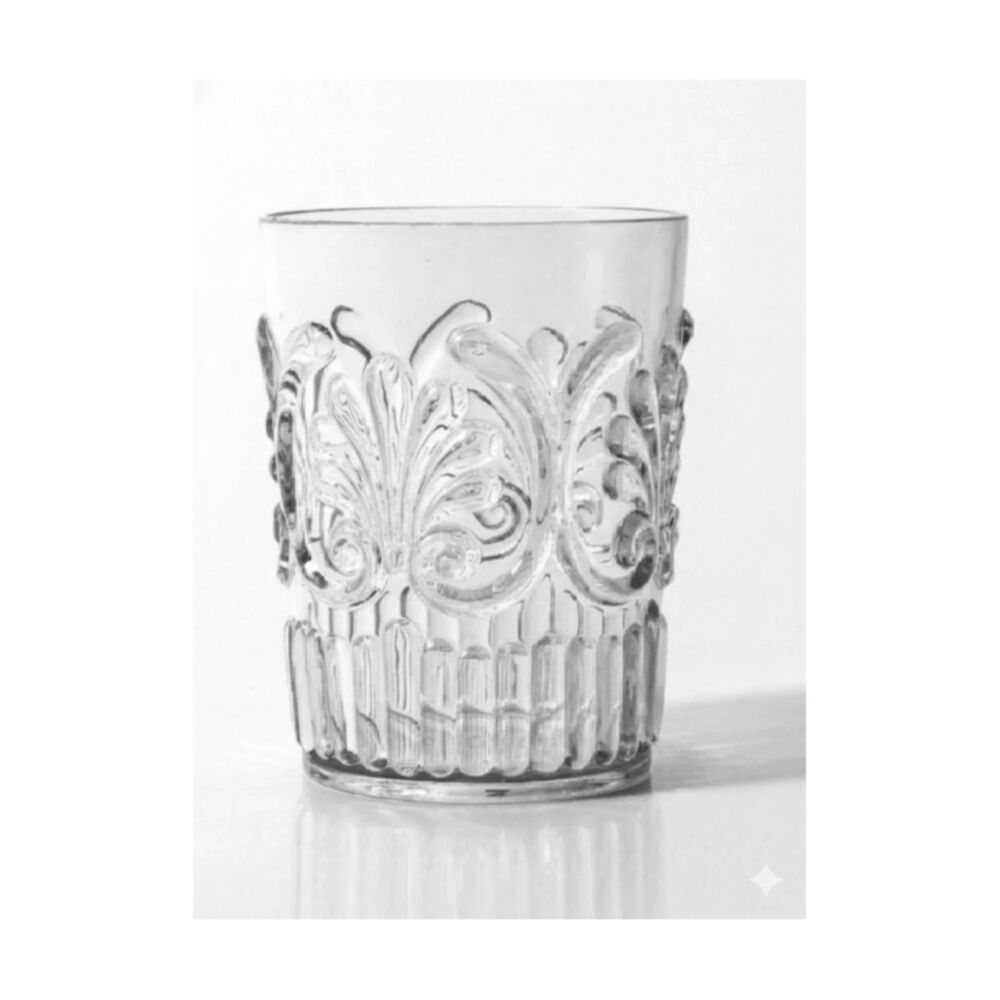 SS Collective 472ml Clear Scallop Design Acrylic Tumbler Drinkware