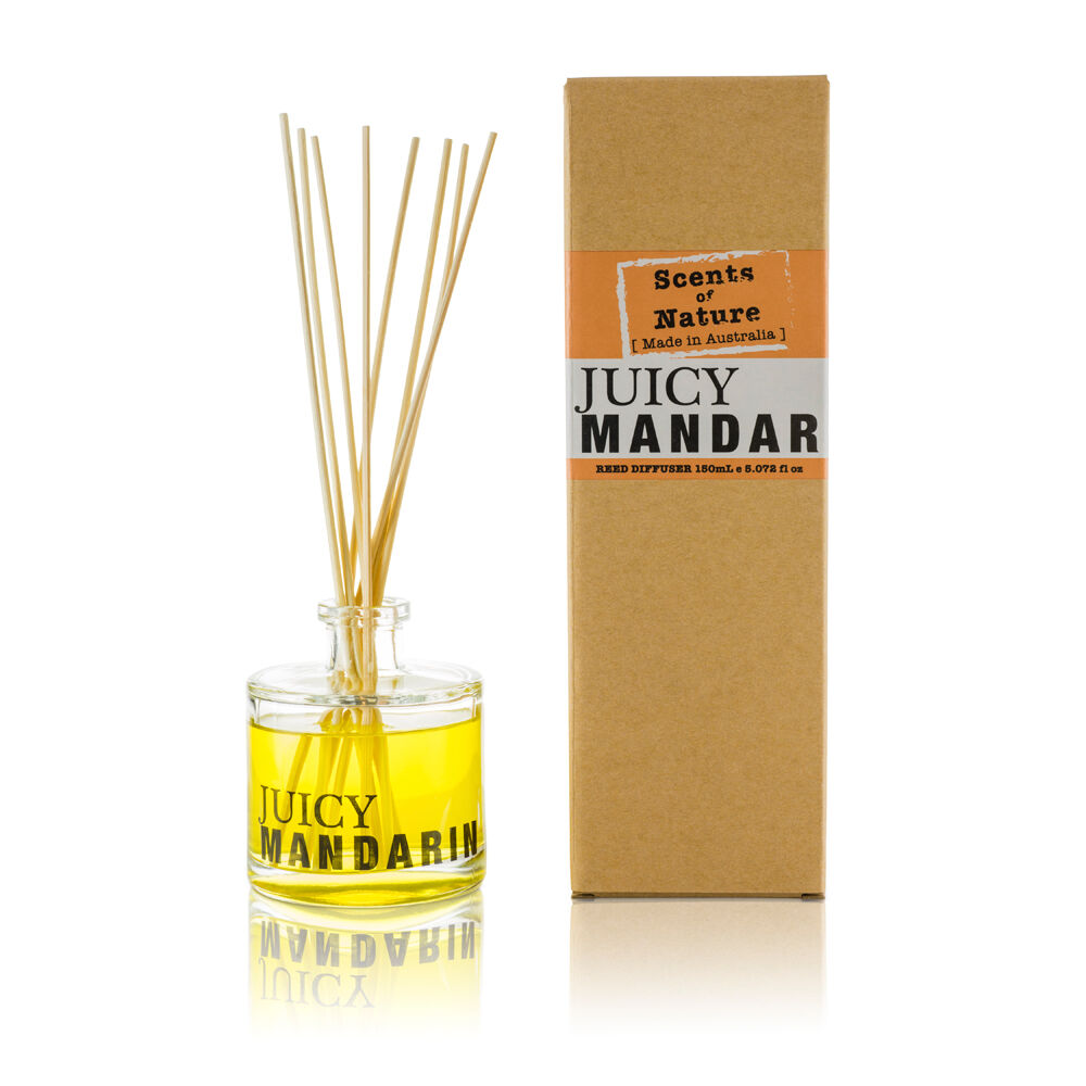 Scents of Nature Juicy Mandarin Reed Diffuser 150ml Light Floral Scent