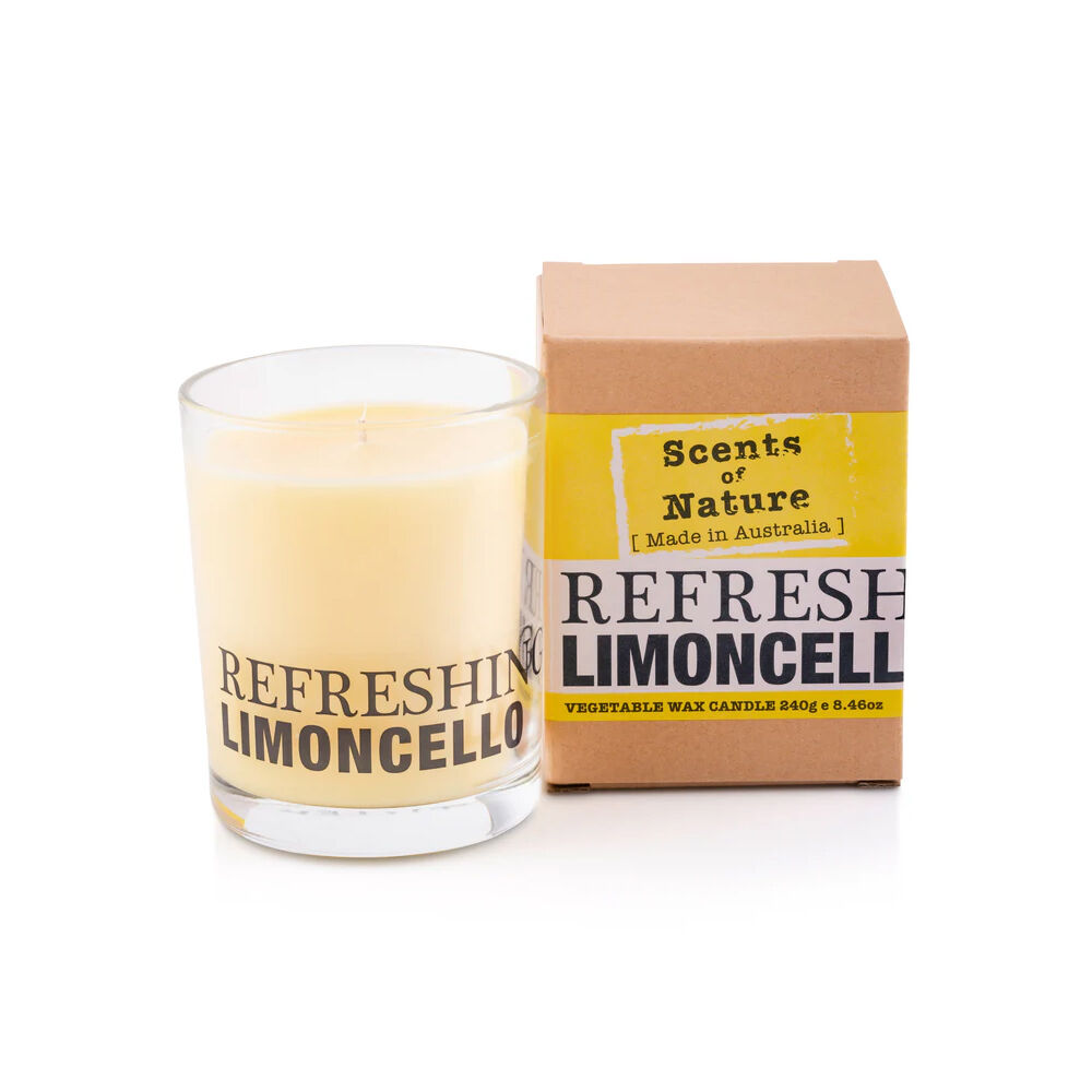Scents of Nature Refreshing Limoncello Soy Candle 240g Scented