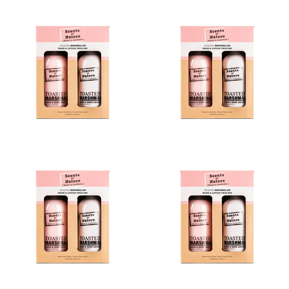 Scents of Nature 2pc Scents Of Nature Toasted Marshmallow Wash & Lotion Pack Hand Body (4 Pack)
