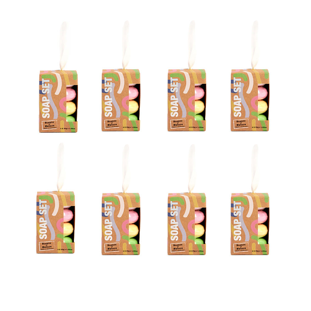 Scents of Nature 4pc Scents Of Nature Festive Soap Decoration Pack Limited Edition 4x30g (8 Pack)