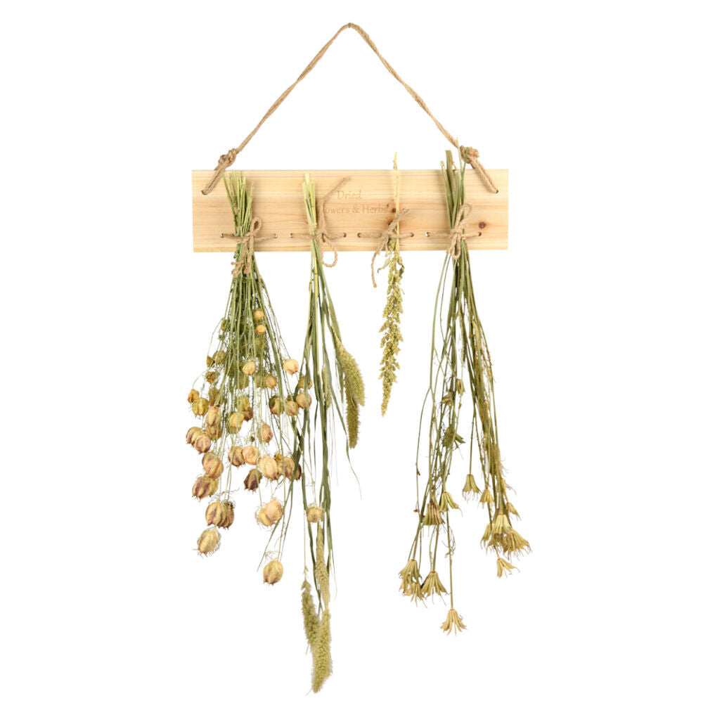 Esschert Design Rustic Pinewood Herb & Flower Drying Rack 38.5cm Natural (4 Pack) — image 2