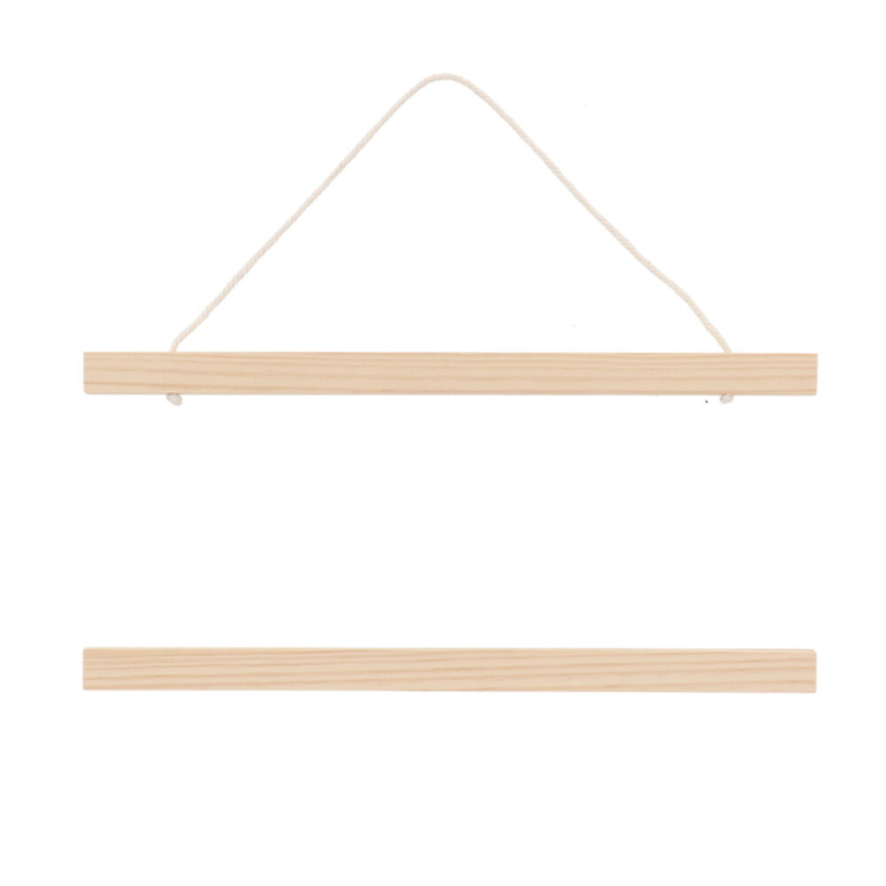 Esschert Design Wooden Poster Hanger Home/Indoor Organiser Medium Natural (2 Pack) — image 2