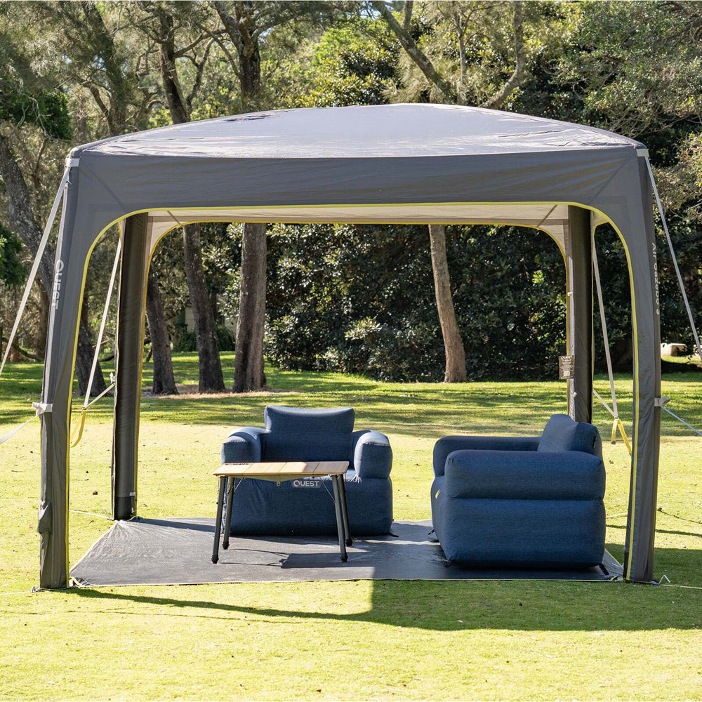 Quest Outdoors 100x80cm Air Inflatable Sofa 1 Camping/Picnic Furniture Blue — image 5