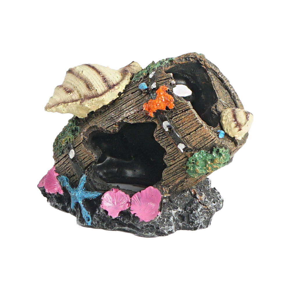 Dudley's World of Pets Foliage Barrel Aquarium/Tank Decoration Ornament