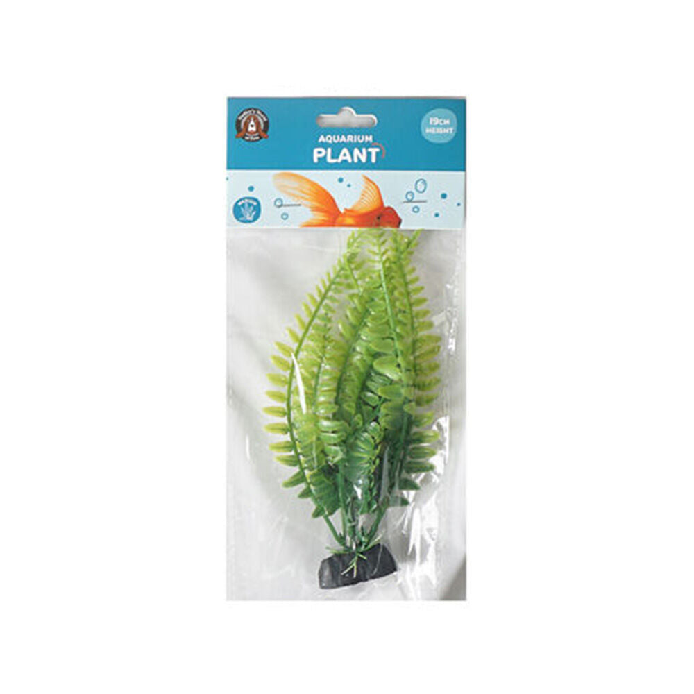 Dudley's World of Pets Aquarium Plant 19cm Fish Tank Decor Assorted Green