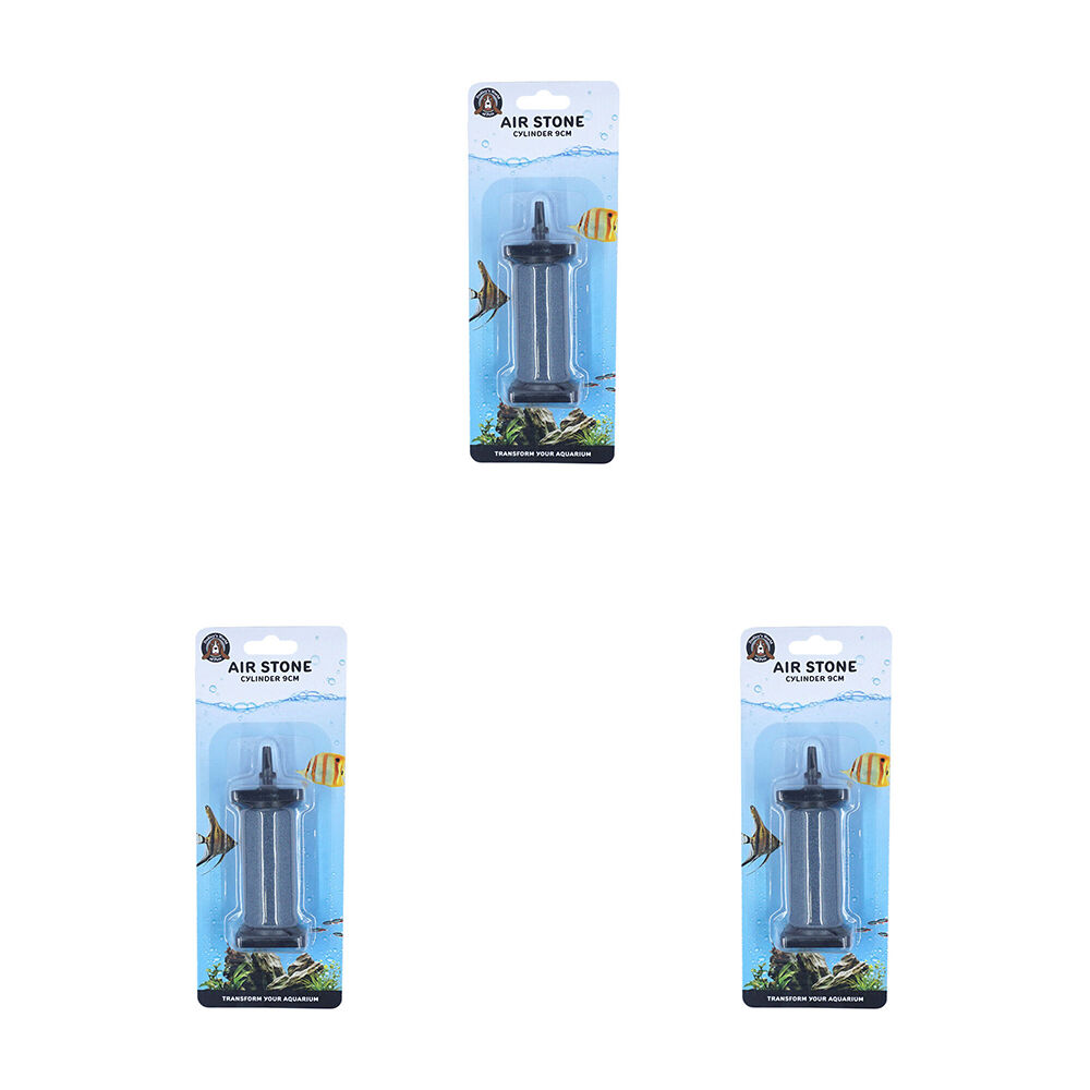 Dudley's World of Pets Aquarium/Fish Tank Air Stone Sand Cylinder 3x9cm (3 Pack)