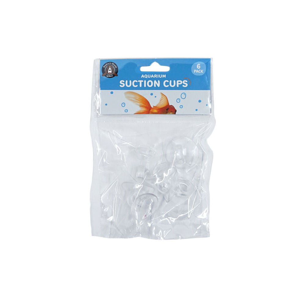 Dudley's World of Pets Aquarium/Fish Tank Strong Grip Suction Cups Clear (6 Pieces)