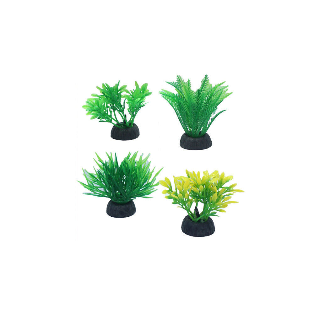 Dudley's World of Pets Aquarium/Fish Tank Foreground Plants Decor Green (4 Pieces) — image 2
