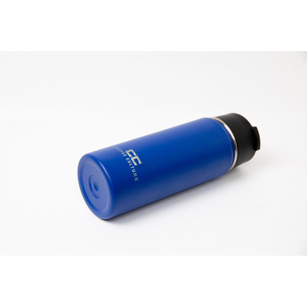 Coffee Culture 500ml Stainless Steel Insulated Travel Flask w/ Sipper Blue — image 3