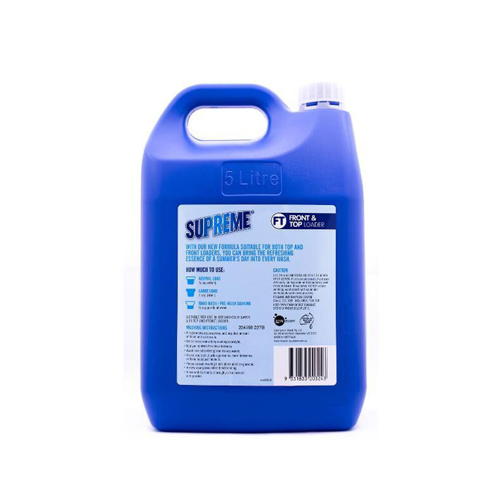 Supreme Laundry Liquid Ultra Detergent Concentrated Formula Fabric Care 5L (2 Pack) — image 4