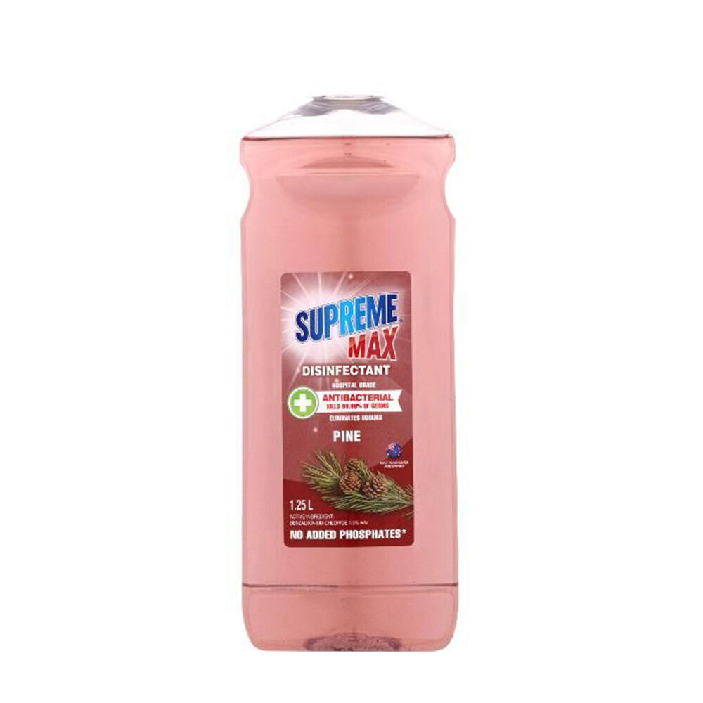 Supreme Hospital Pine Cleaner Surface Sanitiser Disinfectant 1.2L (8 Pack) — image 2
