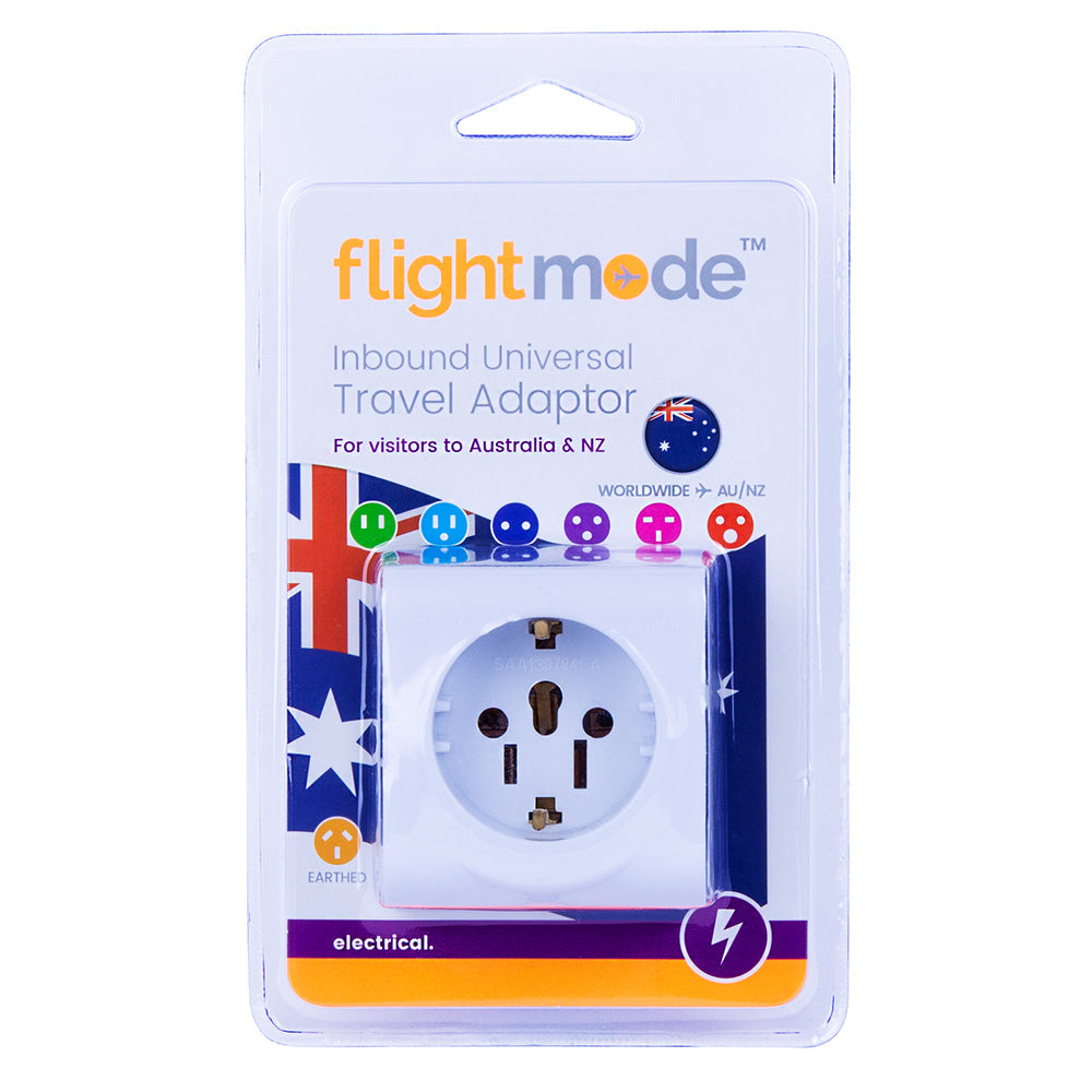Flightmode Inbound Australian/New Zealand Travel Adapter Large - White (2 Pack) — image 2