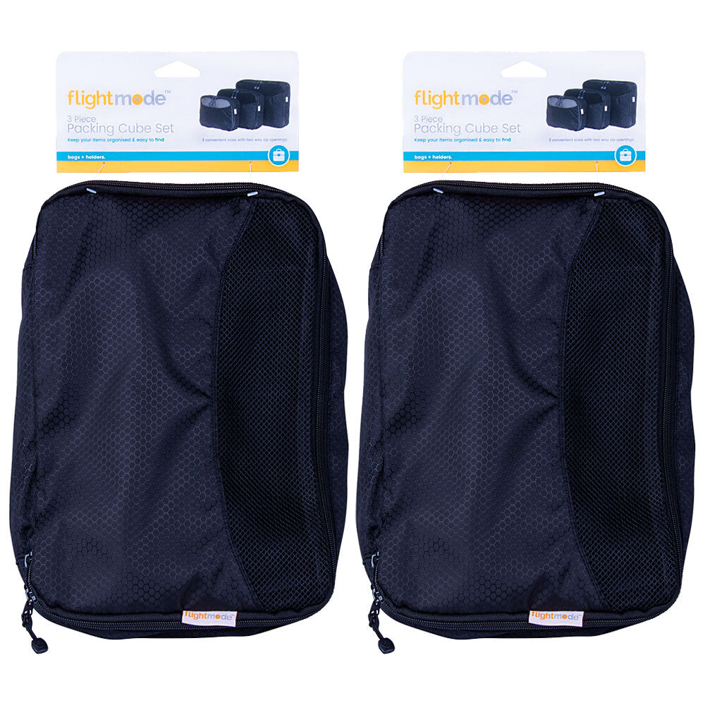 Flightmode Blue Breathable 210d Polyester Travel Packing Cube Set (6 Pack)
