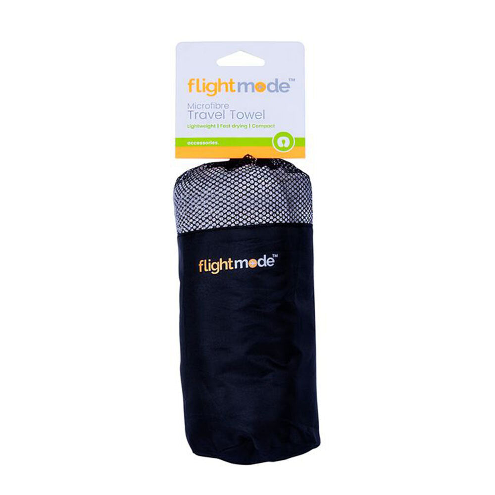 Flightmode 130cm Assorted Microfibre Soft/Lightweight Travel Towel w/Carry Bag