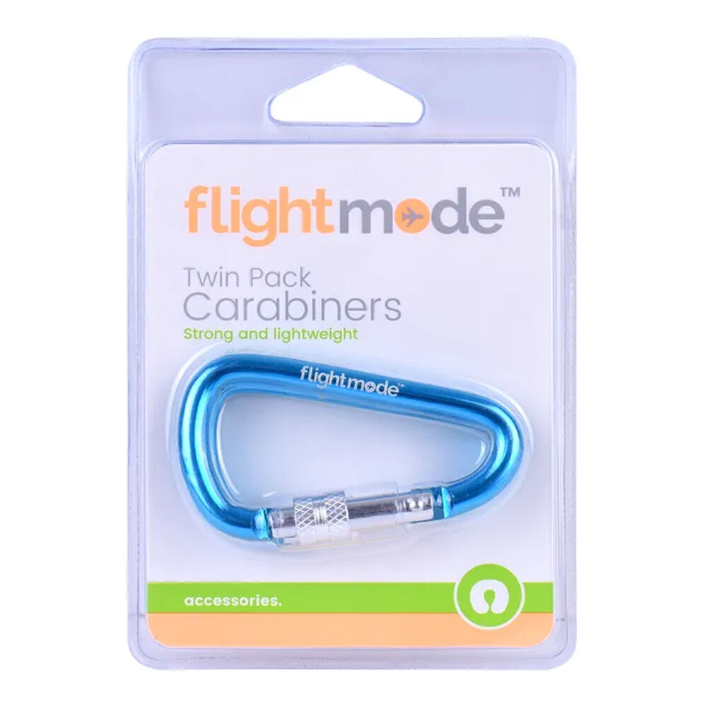 Flightmode 20kg Capacity 66mm Carabiner Universal Travel Clip Buckle Asst (2 Pieces) — image 2