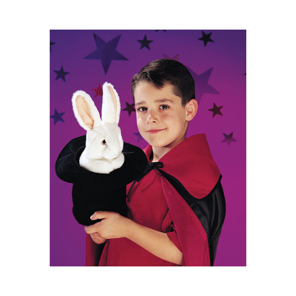 Folkmanis Rabbit In The Hat Pop-up Hand Puppet 20x36cm Kids/Children Toy 3y+ — image 4