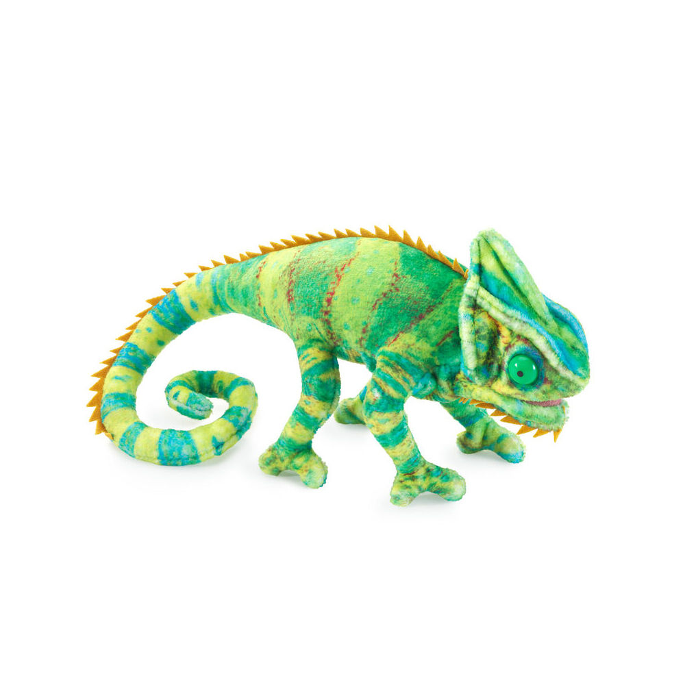 Folkmanis Mini Chameleon Finger Puppet Kids/Children Soft Animal Toy 3y+ (3 Pieces) — image 2