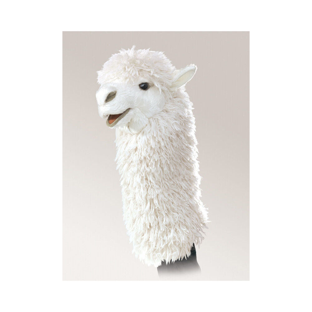 Folkmanis Alpaca Stage Hand Puppet 23x38cm Kids/Children Soft Toy White 3y+ — image 2