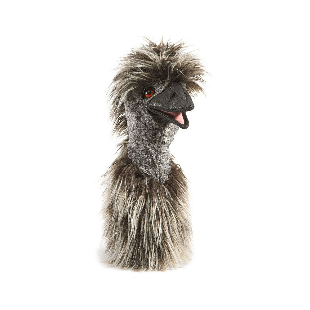 Folkmanis Emu Stage Hand Puppet Kids/Children Soft Animal Plush Toy Grey 3y+