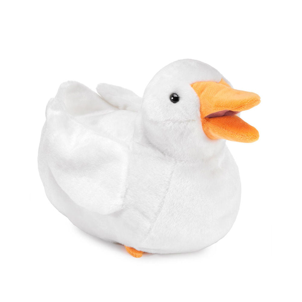 Folkmanis Duck Hand Puppet Kids/Children Animal Soft Plush Toy White 3y+