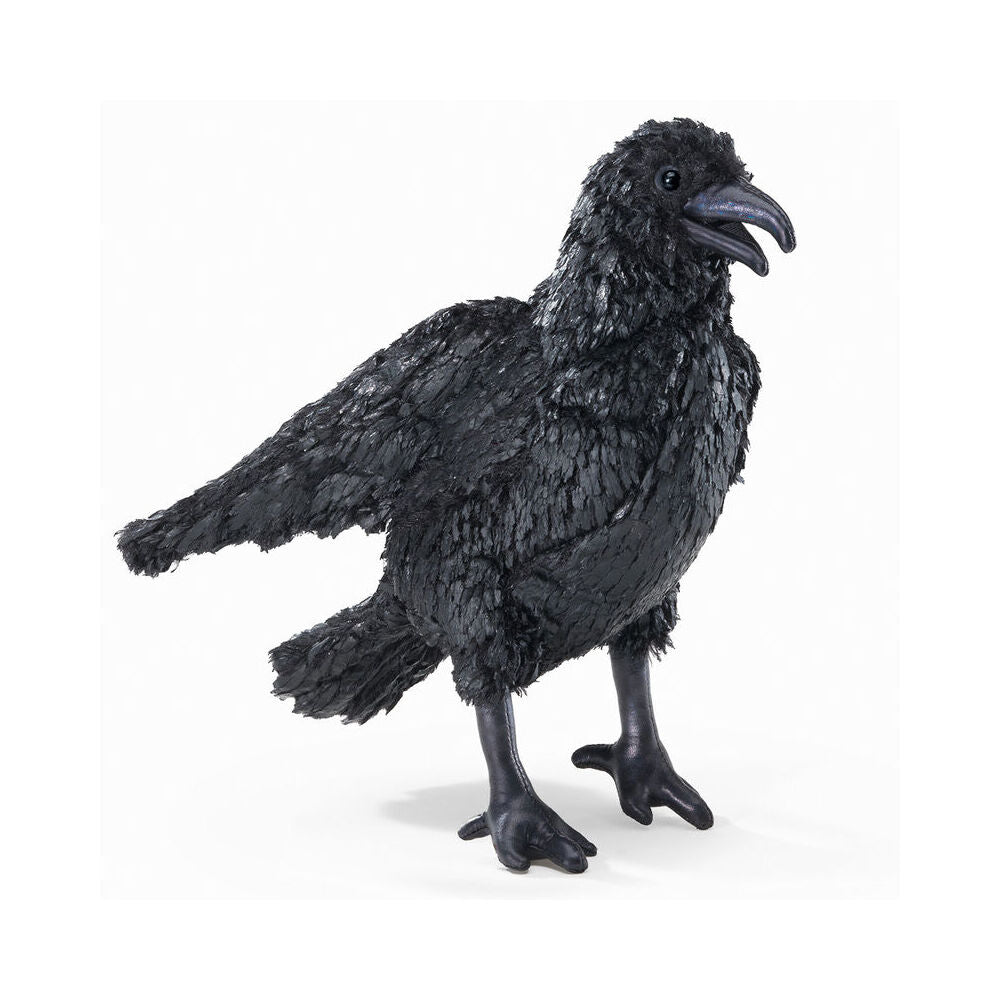 Folkmanis Crow Hand Puppet 28cm Kids/Children Animal Plush Toy Black 0m+