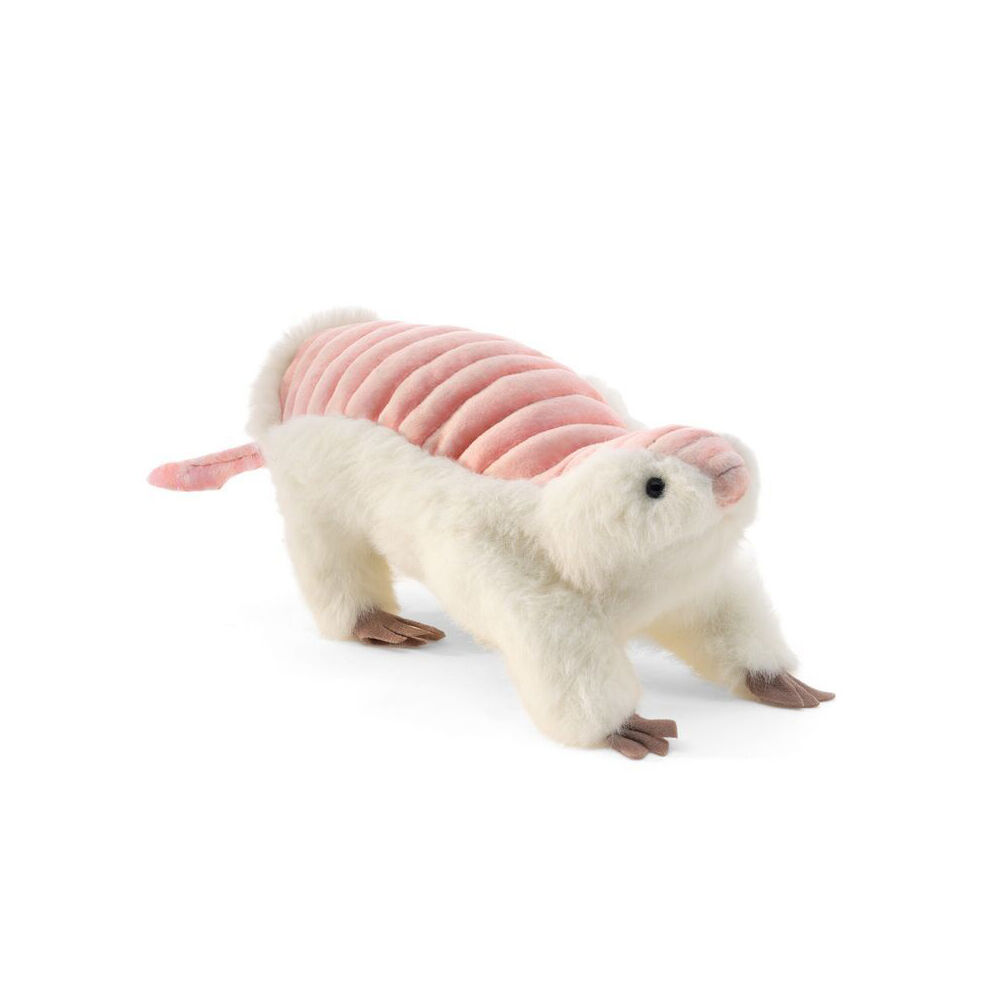 Folkmanis 3y+ Stuffed Pink Fairy Armadillo Hand Puppet Kids Toy w/ Movable Head