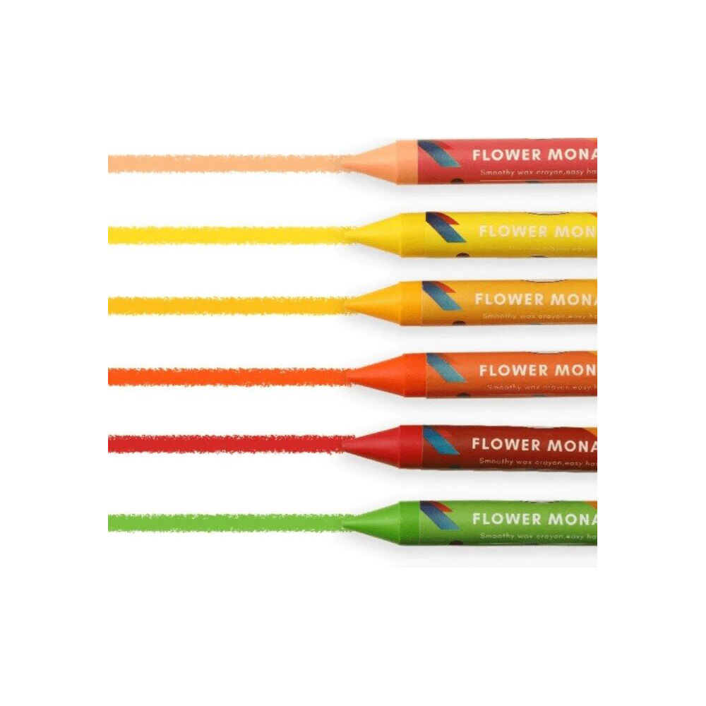 Flower Monaco Palm Crayons Jumbo Non-Toxic Art & Craft Kids/Children - 3y+ (16 Pieces) — image 3