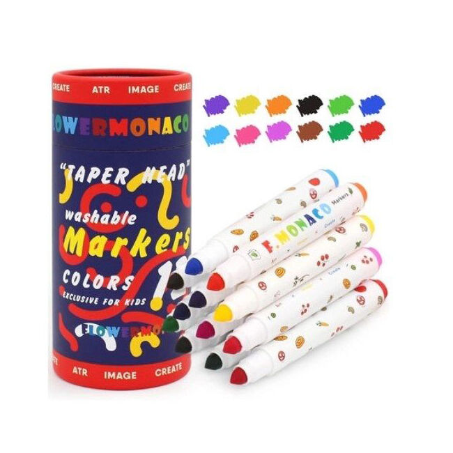 Flower Monaco 24pc Flower Monaco Taper Head Washable Markers Art & Craft Kids - 3y+ (2 Pack) — image 2