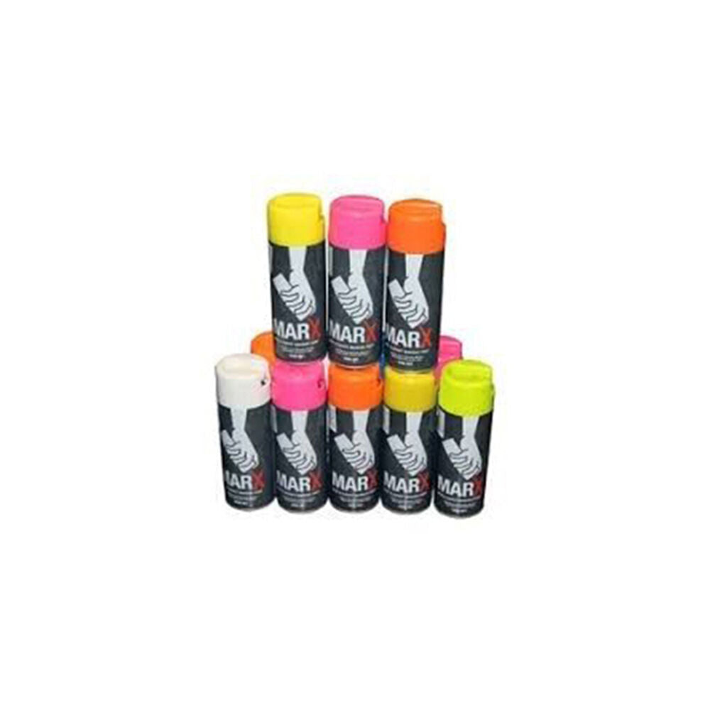 Agboss 350g Fluro Yellow Marx Spot and Survey Construction Spray Paint Can — image 2