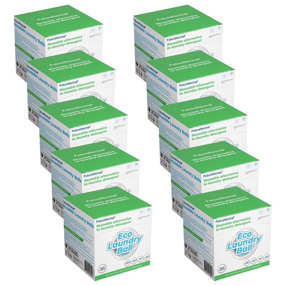 Future Normal 300+ Washes Eco Detergent-Free Laundry Washing Ball Reusable (10 Pack)