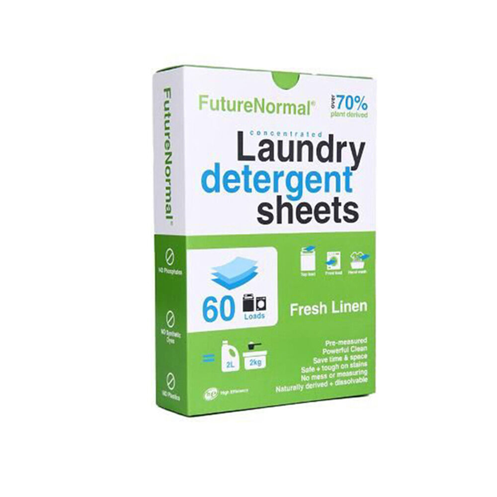 Future Normal 6x 60pc Laundry Detergent Sheets Fresh Linen Scent All Washer — image 2