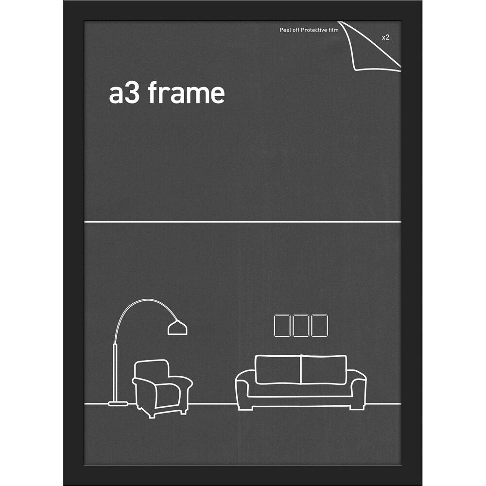 Impact Merch Classic Picture Frame Fits A3 Print 42x30cm Photo Holder — Black
